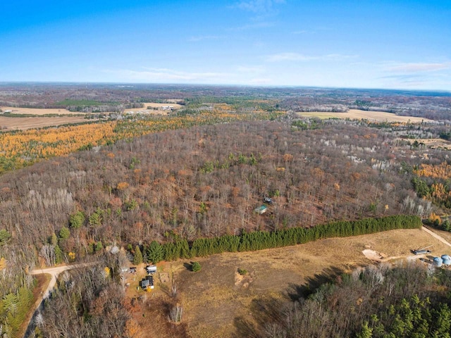 drone / aerial view featuring a rural view