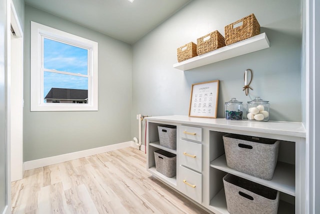 interior space featuring light hardwood / wood-style floors