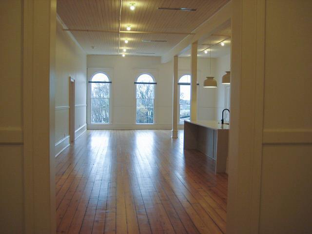 empty room featuring hardwood / wood-style flooring