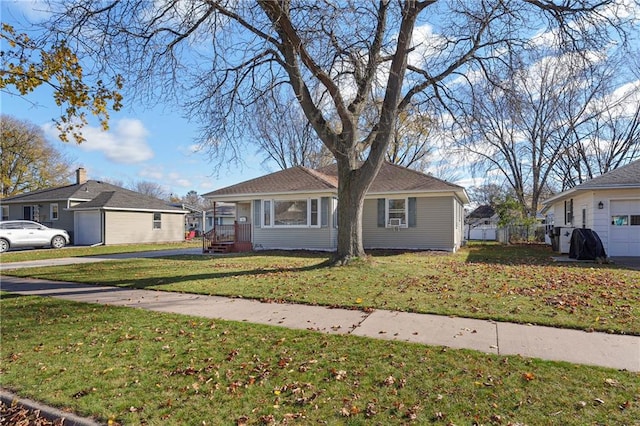 view of front of house featuring a front yard