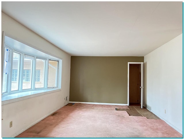 view of carpeted empty room