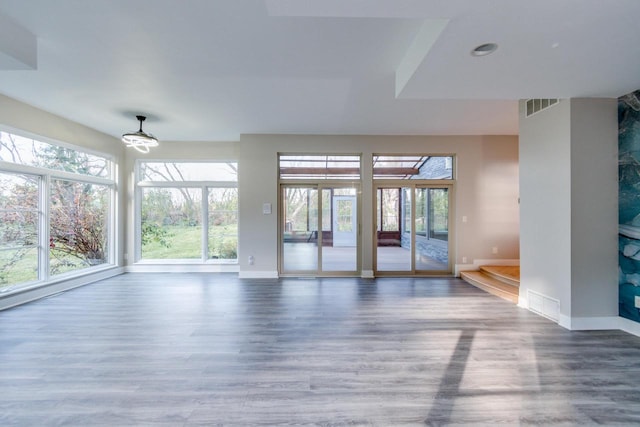 interior space featuring wood-type flooring