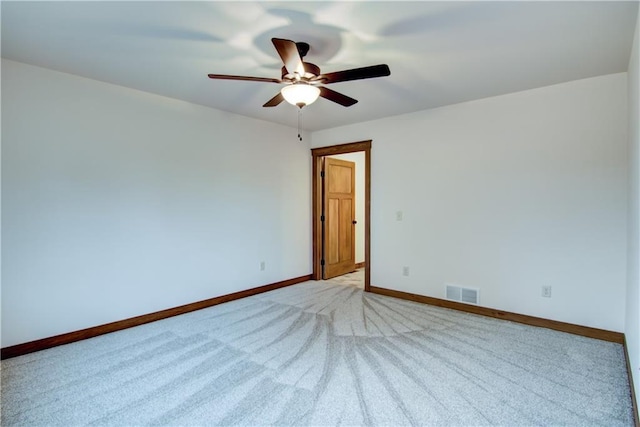1319 Carli Ct Lot 80, Chippewa Falls, WI 54729 - unfurnished room with ceiling fan, light carpet, and baseboards