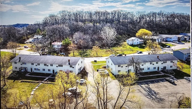 1160 Oakview Dr, Saint Charles, MN 55972 - aerial perspective of suburban area with a tree filled landscape