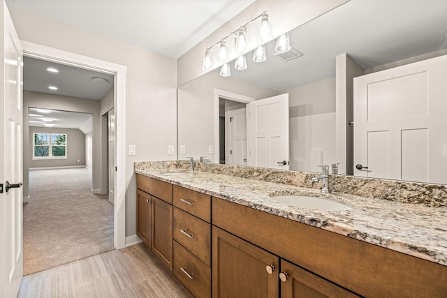 bathroom featuring vanity