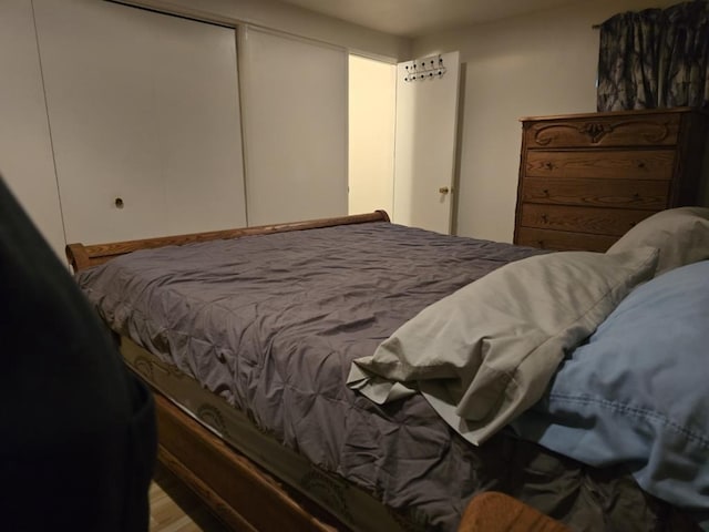 bedroom featuring a closet