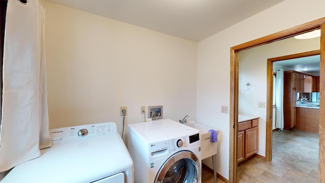 washroom with washer and clothes dryer