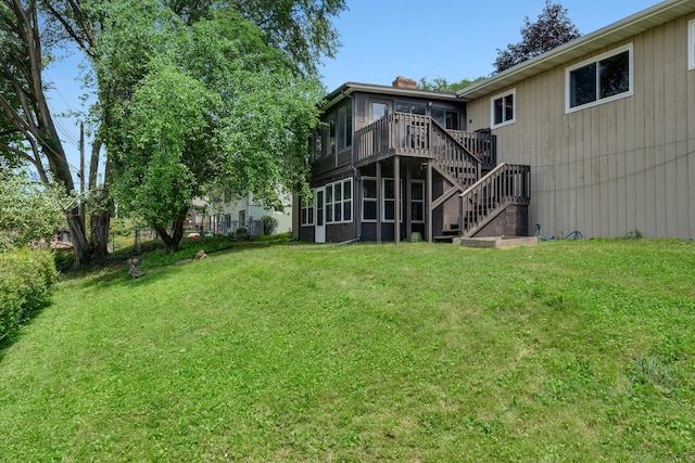 exterior space featuring a wooden deck