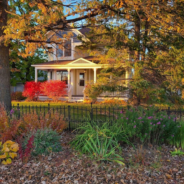 2730 Chestnut Dr, Plover, WI 54467 - view of front of house with a fenced front yard