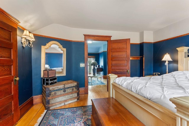 2730 Chestnut Dr, Plover, WI 54467 - bedroom with wood-type flooring and baseboards
