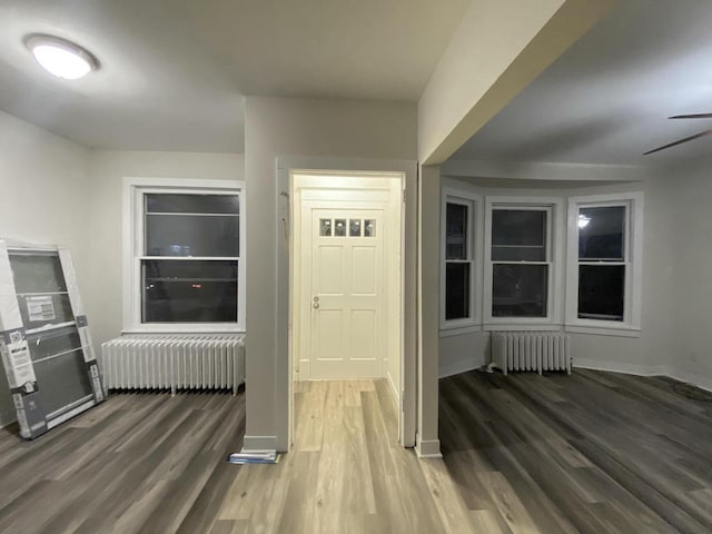 property entrance with radiator
