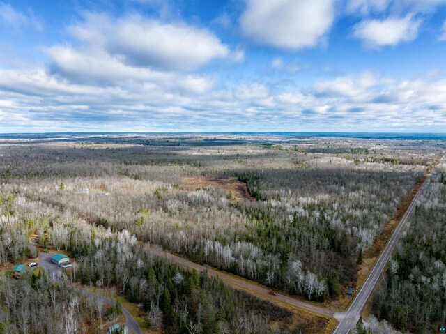 11242 S Pierce Rd, Solon Springs, WI 54873 - aerial overview of property's location with a forest