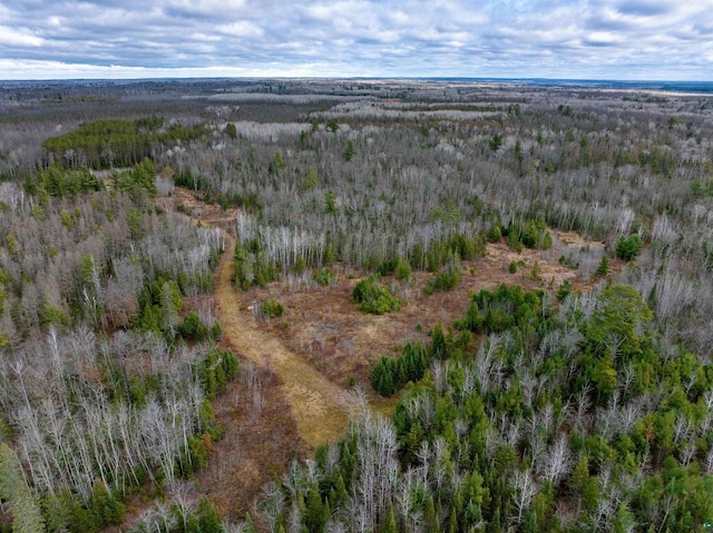 11242 S Pierce Rd, Solon Springs, WI 54873 - aerial view of property's location featuring a heavily wooded area