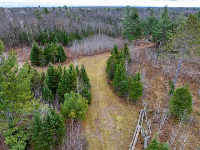 11242 S Pierce Rd, Solon Springs, WI 54873 - aerial view of a heavily wooded area