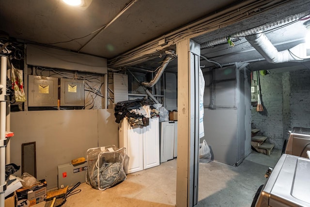 330 E Locust St, Milwaukee, WI 53212 - unfinished below grade area with electric panel