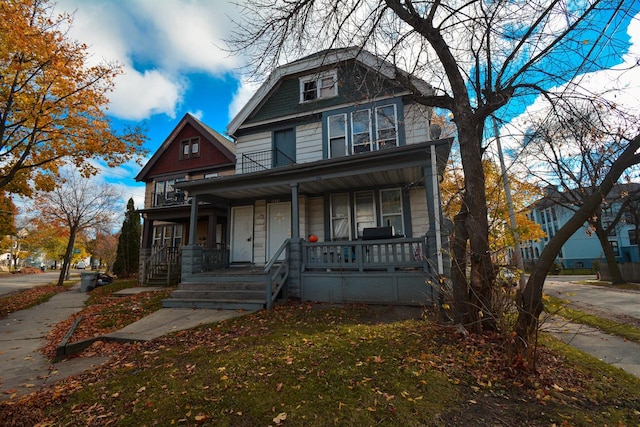 view of front of house featuring a porch