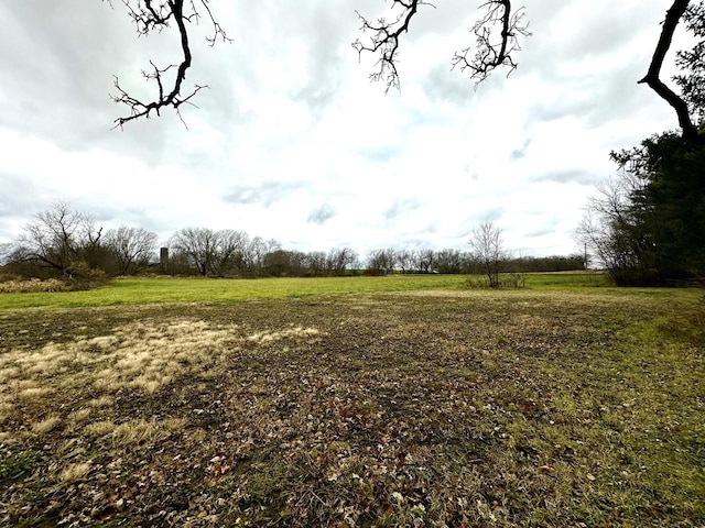 view of landscape featuring a rural view