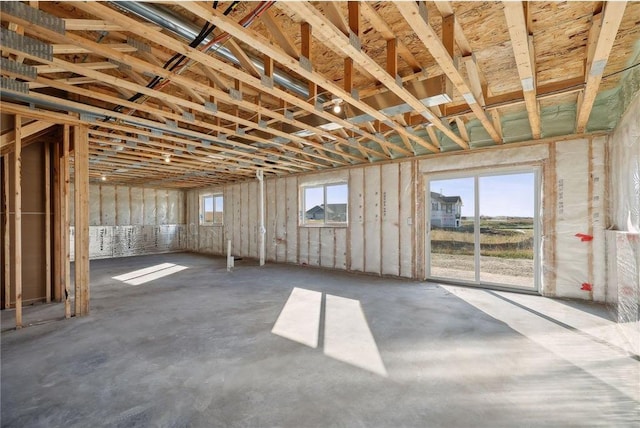 miscellaneous room with concrete floors