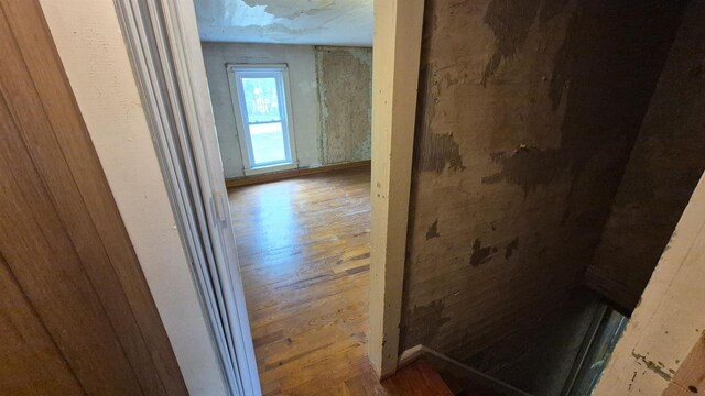 33135 Fulton St, Lone Rock, WI 53556 - hall featuring wood finished floors