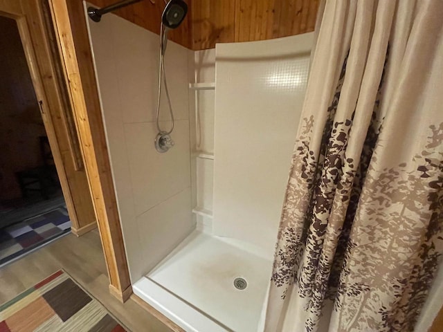 bathroom with walk in shower