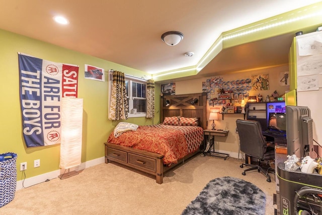 bedroom featuring carpet floors