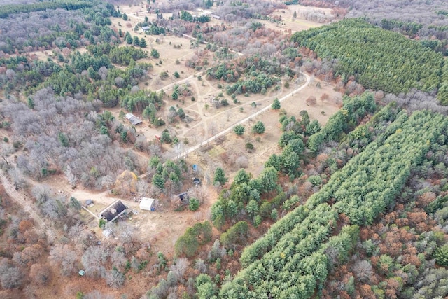 drone / aerial view featuring a rural view