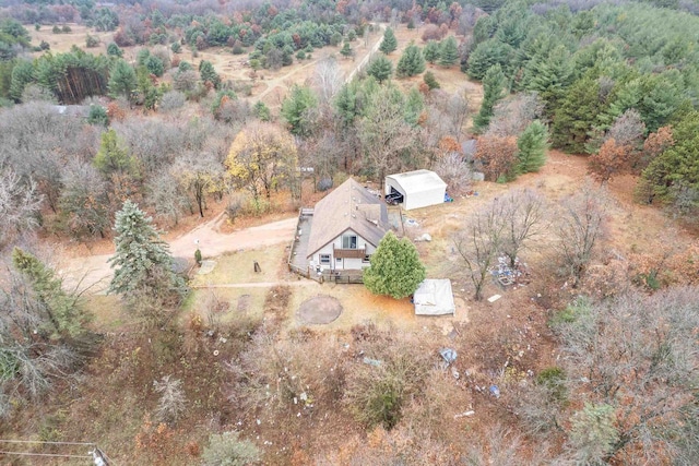 bird's eye view featuring a rural view