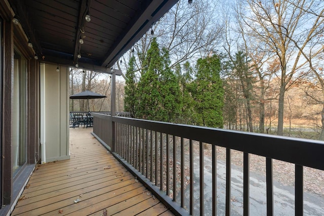 view of wooden terrace