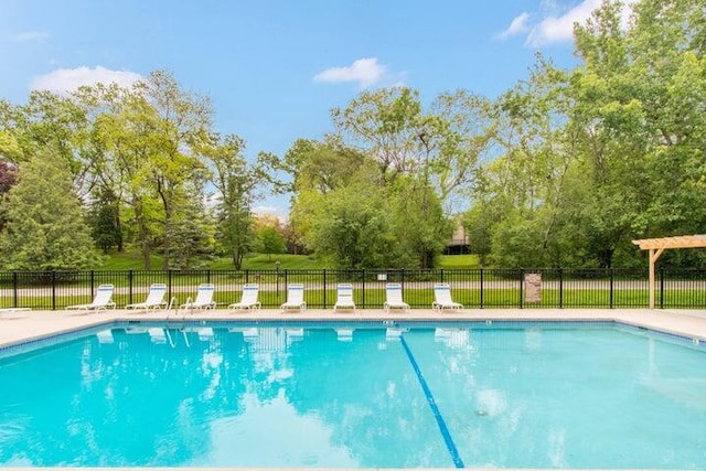 view of pool