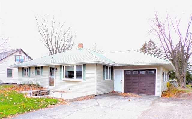 ranch-style house with a garage