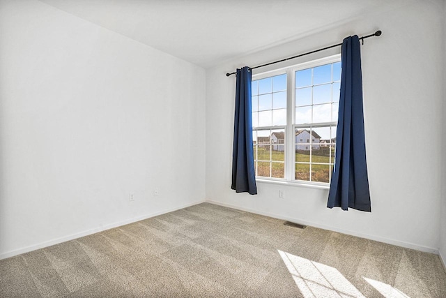 view of carpeted empty room