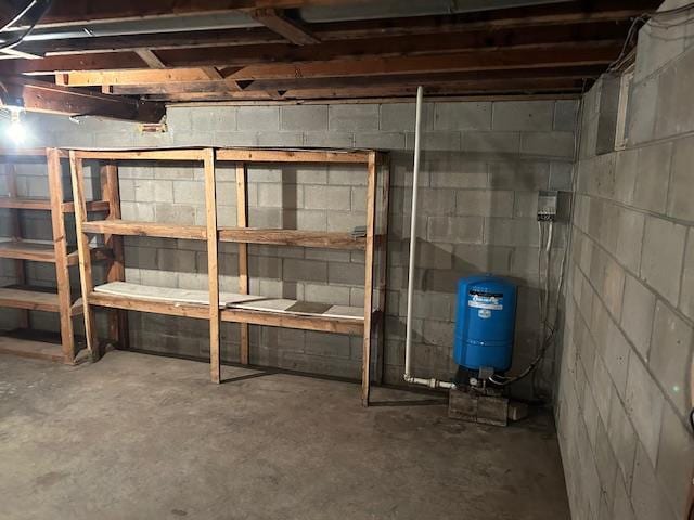 view of basement