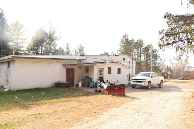 view of back of property