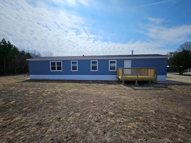 S13041 Shifflet Rd Unit 128, Spring Green, WI 53588 - rear view of property featuring a wooden deck