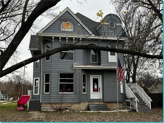 view of victorian home