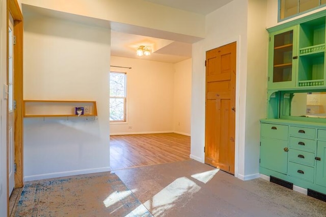 interior space featuring light wood-type flooring