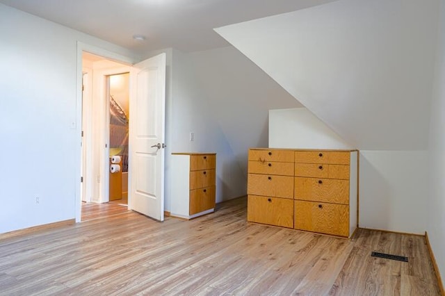 bonus room featuring light hardwood / wood-style flooring