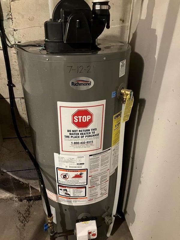 utilities featuring water heater