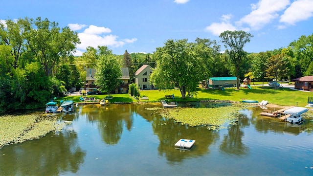 view of water feature