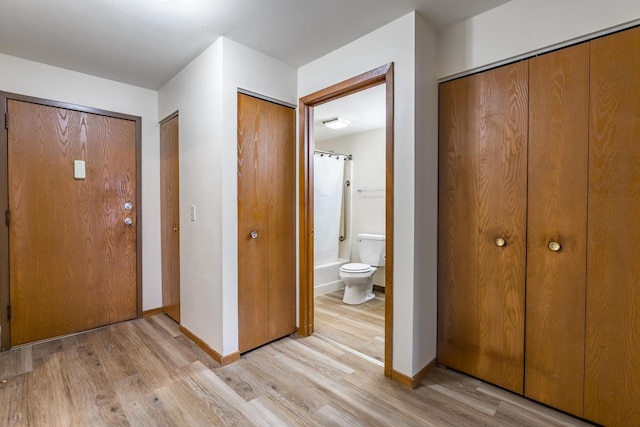 entrance foyer featuring light hardwood / wood-style floors