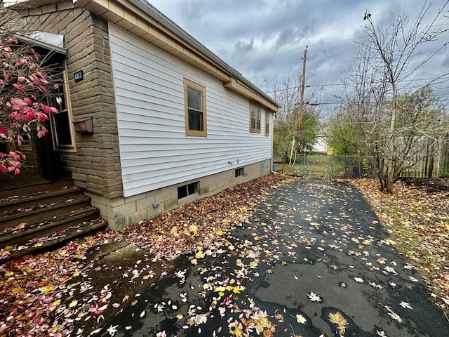 view of home's exterior