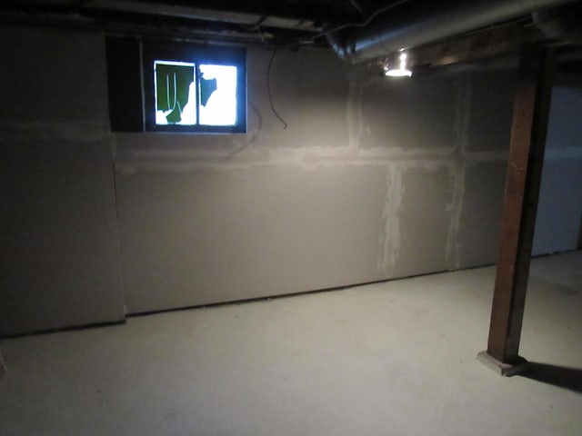 view of basement