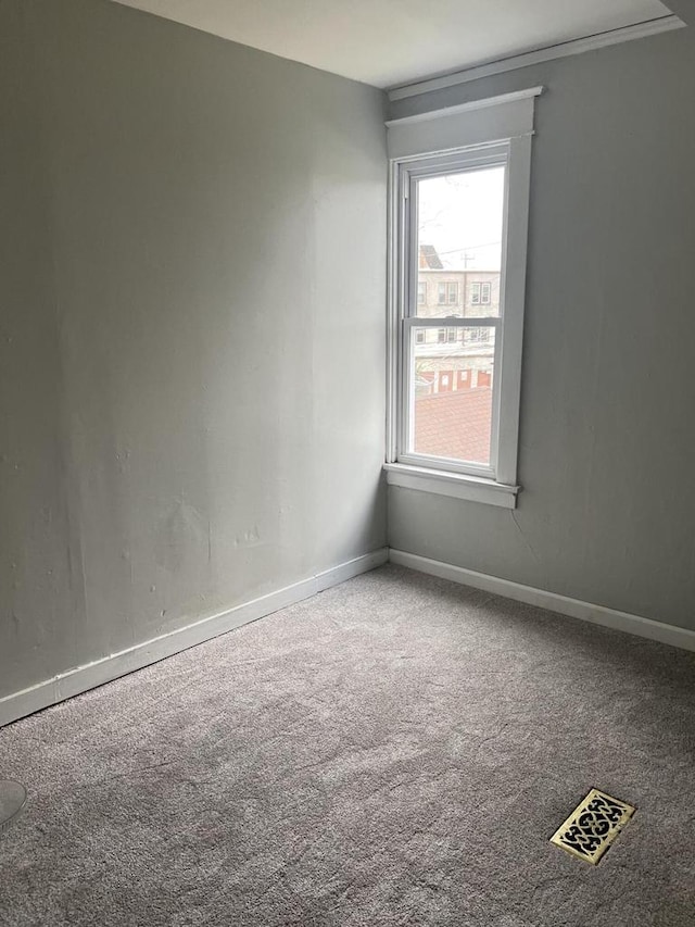 unfurnished room with carpet flooring