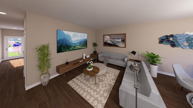 3615 S Business Dr Unit 105, Sheboygan, WI 53081 - living room with wood finished floors and baseboards