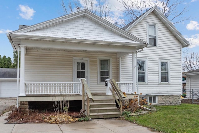 view of front of house featuring covered porch