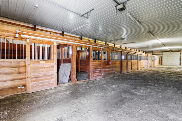 view of horse barn