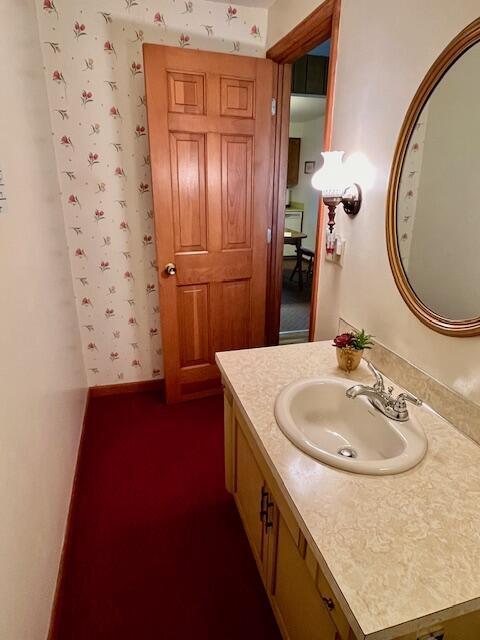 2628 Riverhills Rd, Two Rivers, WI 54241 - bathroom featuring vanity