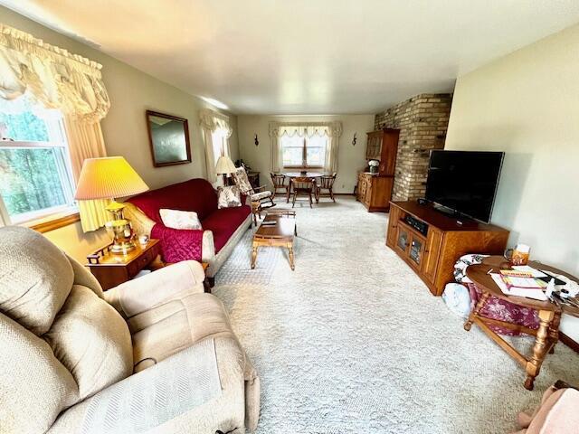 2628 Riverhills Rd, Two Rivers, WI 54241 - living area featuring carpet floors
