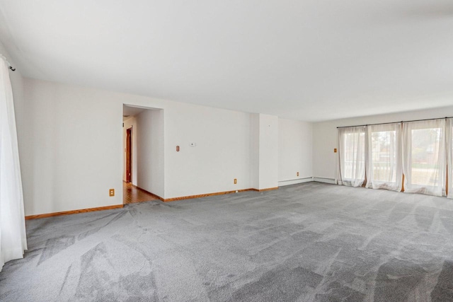 view of carpeted empty room