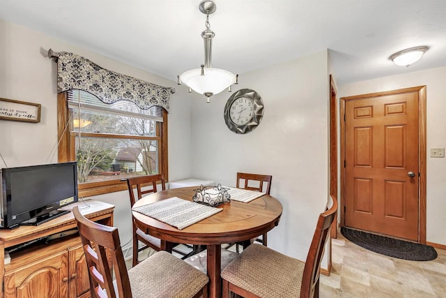 view of dining area